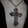 Vampire Gothic Necklace With Cross Pendant For Women Vintage Jewelry Gift