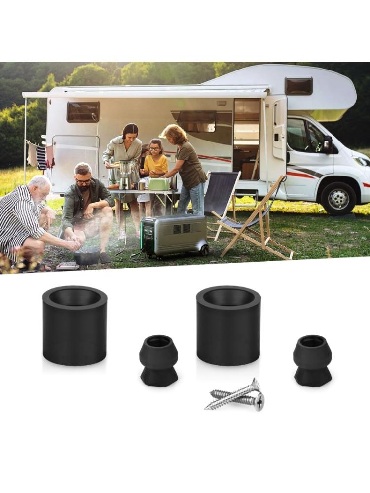 Kit de suport pentru ușa remorcii Bara de protecție pentru ușă din cauciuc cu profil redus, potrivită pentru RV-uri Set de blocuri de suport pentru ușă de remorcă