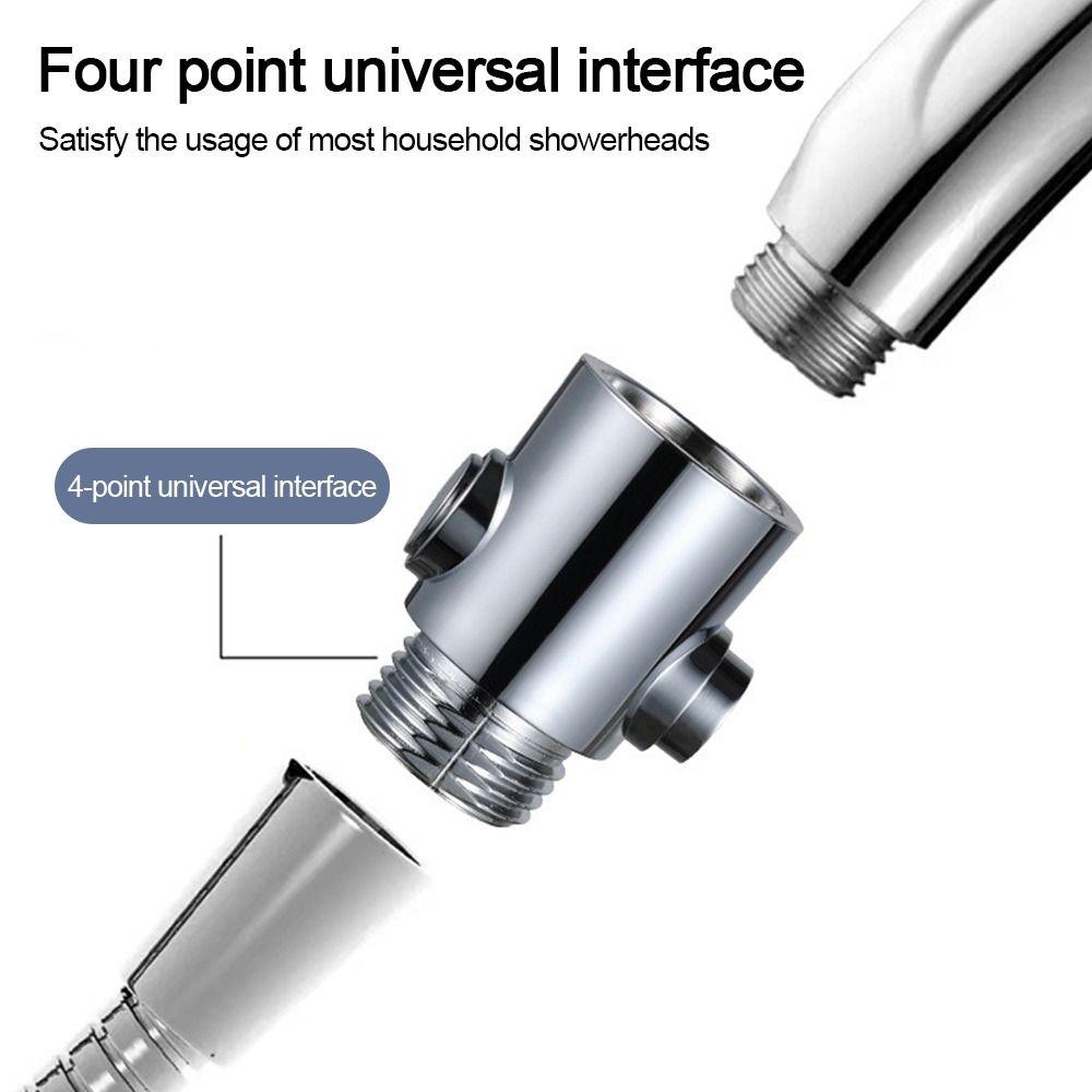 Plastic Shower Head Arm Diverter Flow Limiter Water Flow Regulator Water Stop Valve  Bathroom Parts