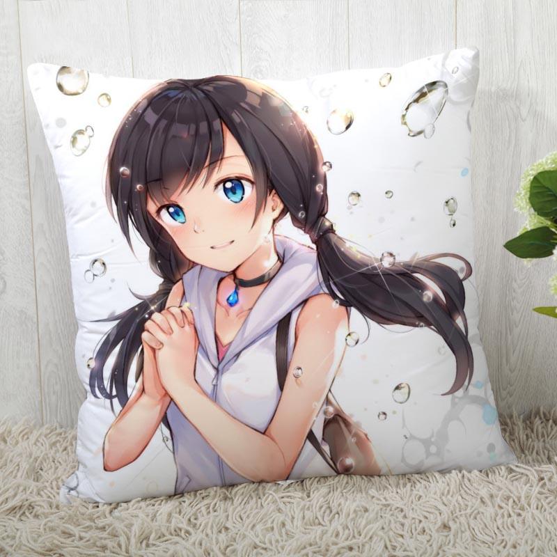 Tenki No Ko (Weathering With You) Pillow Cover Customize Pillowcase Modern Home Decorative Pillow Case For Living Room