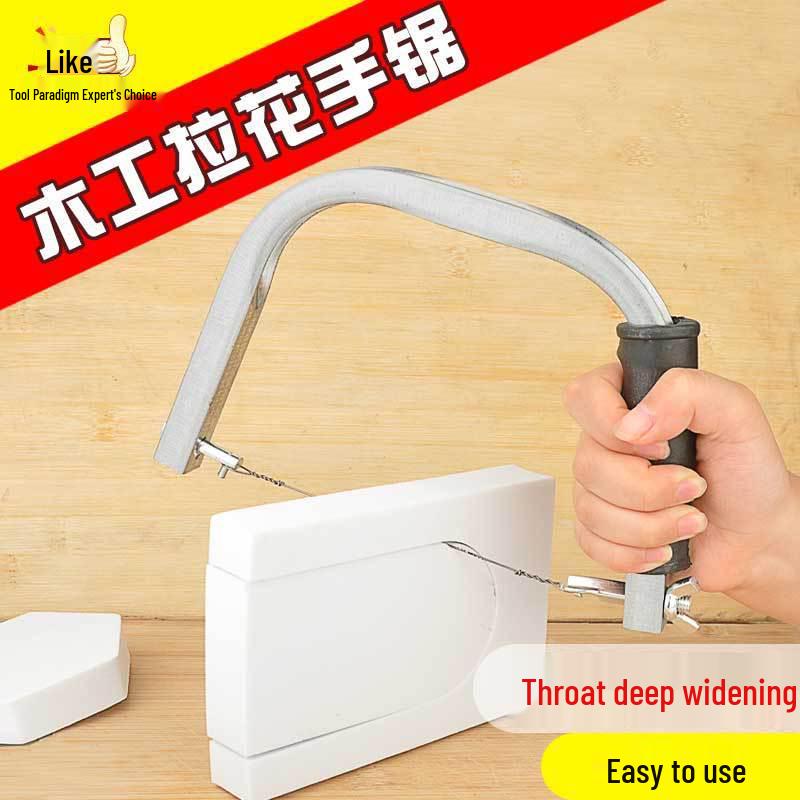 Flower Hand Fret Saw with Wire Jigsaw Blade for Woodworking