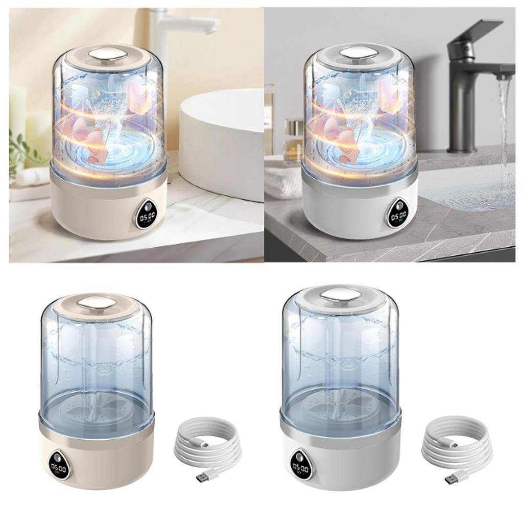 Portable Washing Machine Energy Efficient Cleaning Compact Deep Cleans Mini Laundry Washer LED Display Hotel Apartment Home