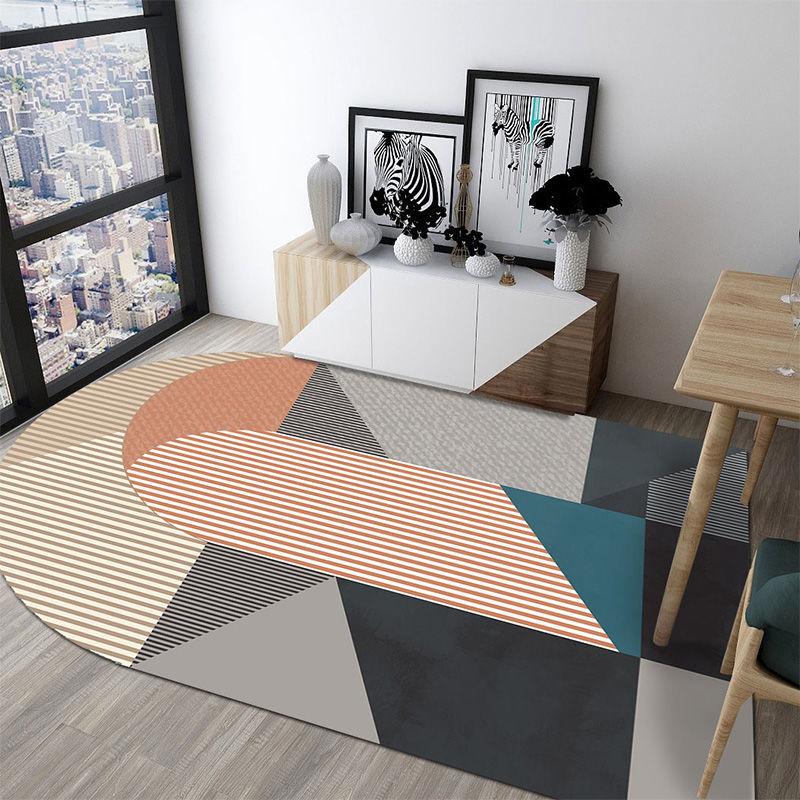 Современный нерегулярный скандинавский ковер нерегулярный креативный прикроватный ковер для гостиной в спальне полноценная кровать 80*120cm