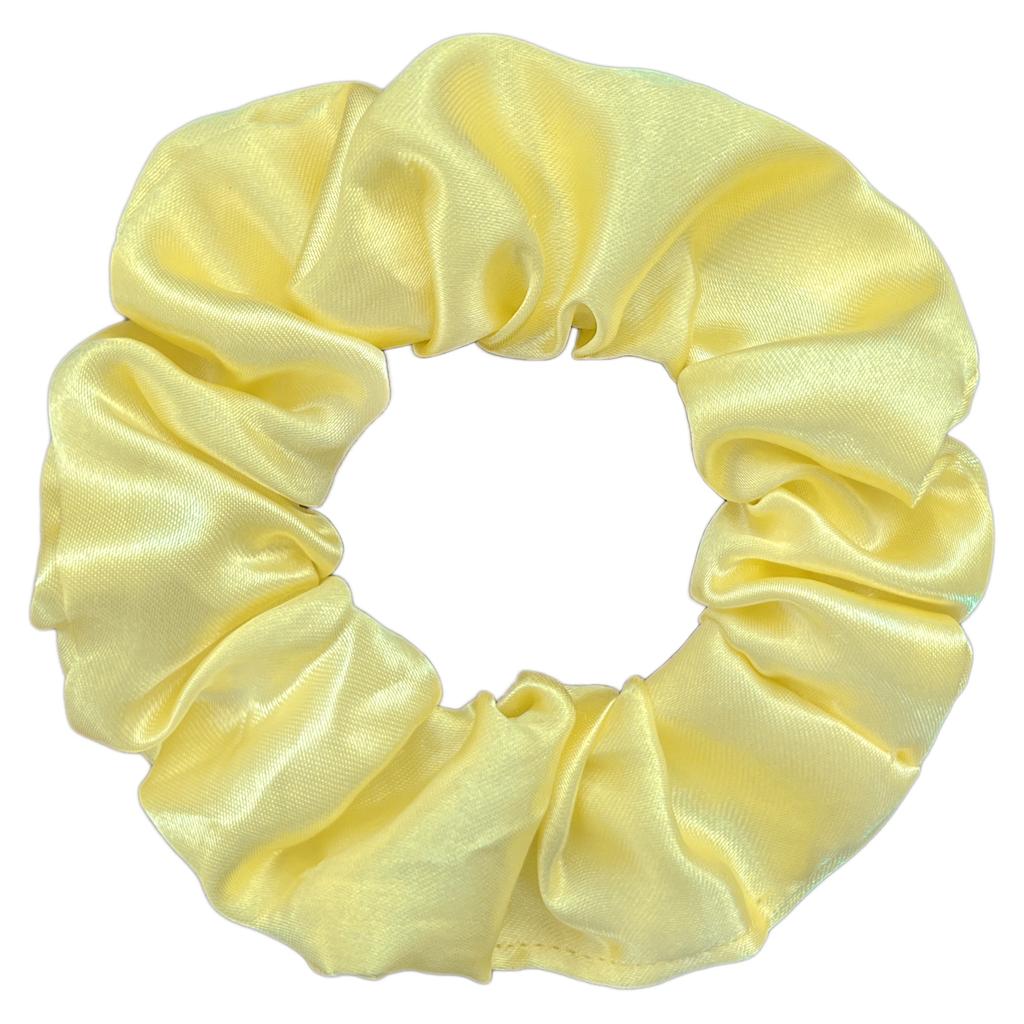 Seidensatin Scrunchies Damen Einfarbig Haargummi Elegant Pferdeschwanzhalter Gummiband Elastisches Haarband Haaraccessoires