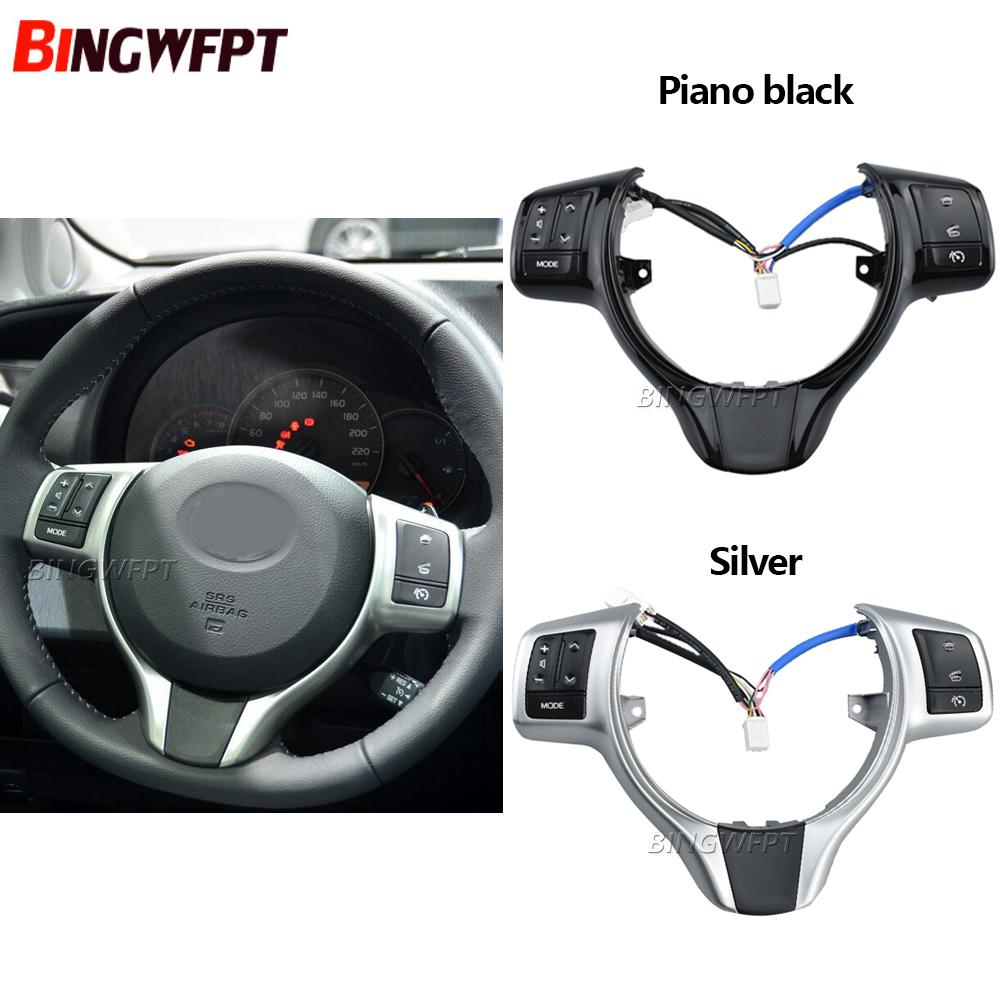 High Quality Steering Wheel Switches Buttons for Toyota Vitz / Yaris 2012 2013 2014 2015 2016