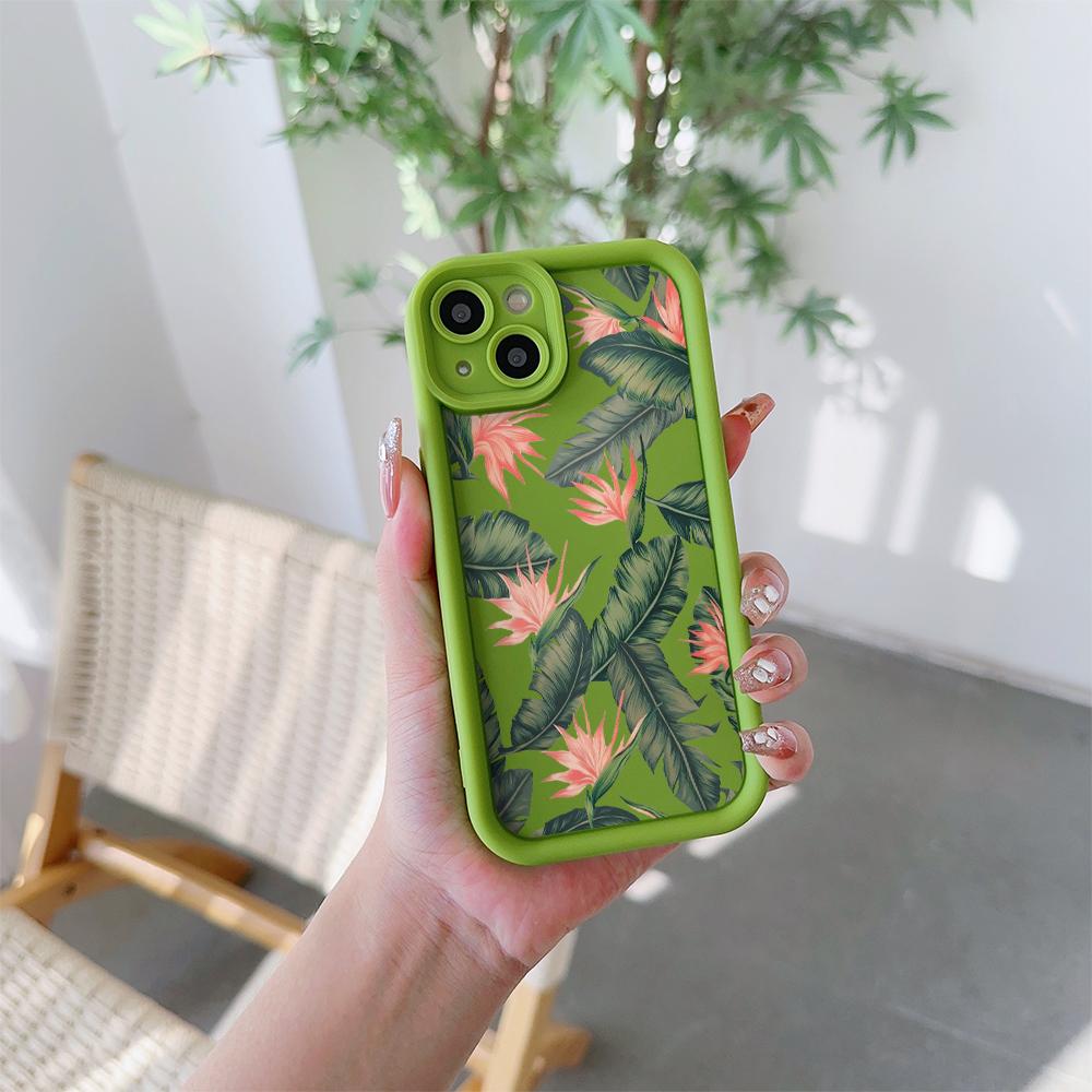 Bird of Paradise Flower Pattern Soft TPU Phone Case for iPhone 17 Air 16 15 14 Pro Max Plus 13 12 Mini 8 7 X Xs Back Cover