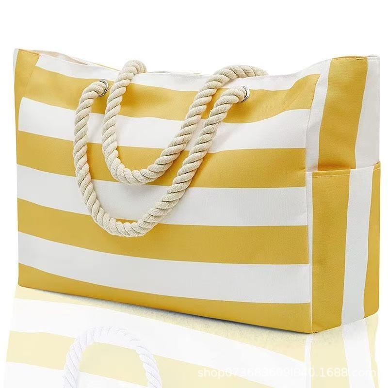 beach bag large capacity sandof waterproof shoulder bag swimming pool outdoor travel bag multi-pocket
