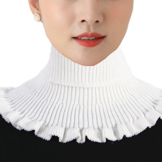 Scarf High-necked Skin-friendly Elastic Fiber Comfortable Women Neckwear for Winter
