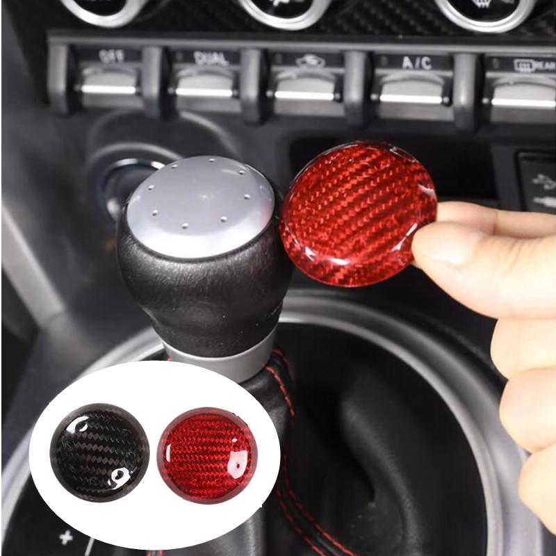 

Настоящее углеродное волокно, автомобильный Стайлинг, головка переключения передач, накладка, наклейка для Toyota 86 для Subaru BRZ 2012-интерьер