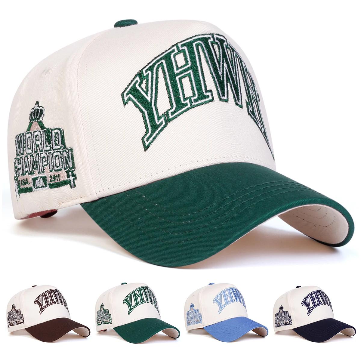 Yiran Bag Women's Unisex Yhwh Letter Embroidery Baseball Caps Spring Autumn Outdoor Adjustable Casual Hats Dad Hat Sunscreen Hat