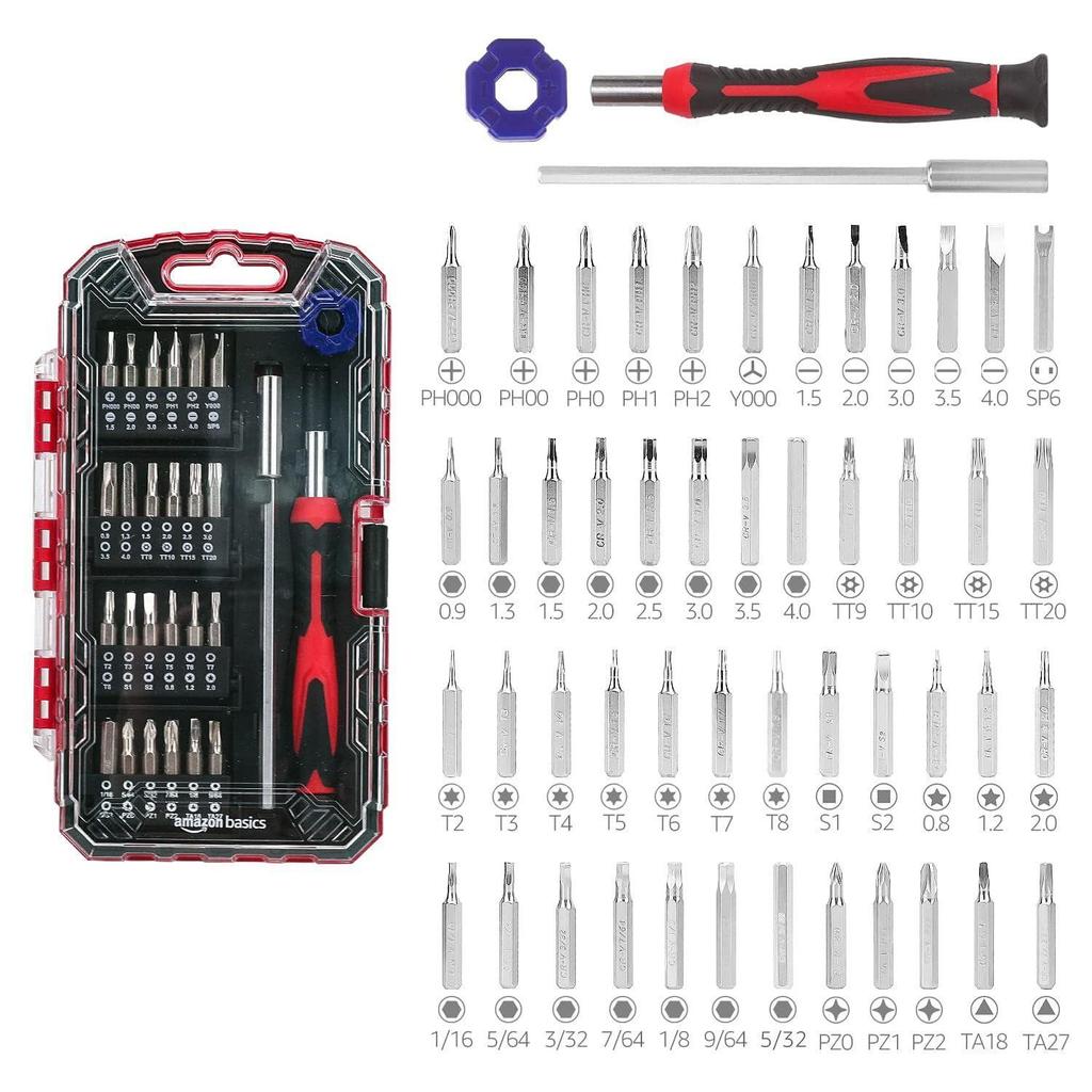 51-Piece Precision Screwdriver Bit Set, 17.1 X 9.7 X 2.8 Cm