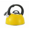 Bestco Whistling Stainless Induction Amarelo Kettle, 2.5L, Steel, Compatible, Yellow, NQ-0021,
