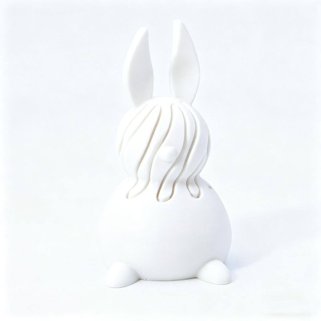 3D Printed Rabbit Spiral Tower Rotating Toy Decompression Gourd Spiral Cone Children'S Gift Home Decor