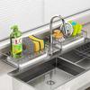 Ventilated Stainless Steel Soap Dish with Water Catch Tray Soap Saver Sponge Drying Holder for Bathroom Kitchen