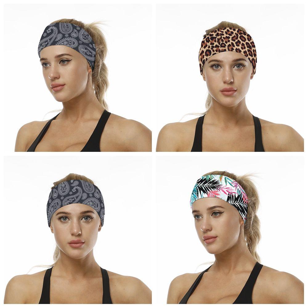 Stretchable Sweat Absorbing Yoga Hair Bands Sports Headband Fitness Sweat Bands Running Hairband