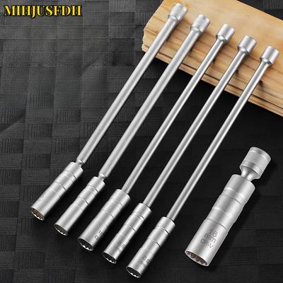 Univerzální kloub 14/16mm Otočný Magnetický Nástavec na svíčky Nástrčný klíč 3/8" Hnací 12 & 6 Hran Tenkostěnný Nástroj pro demontáž auta