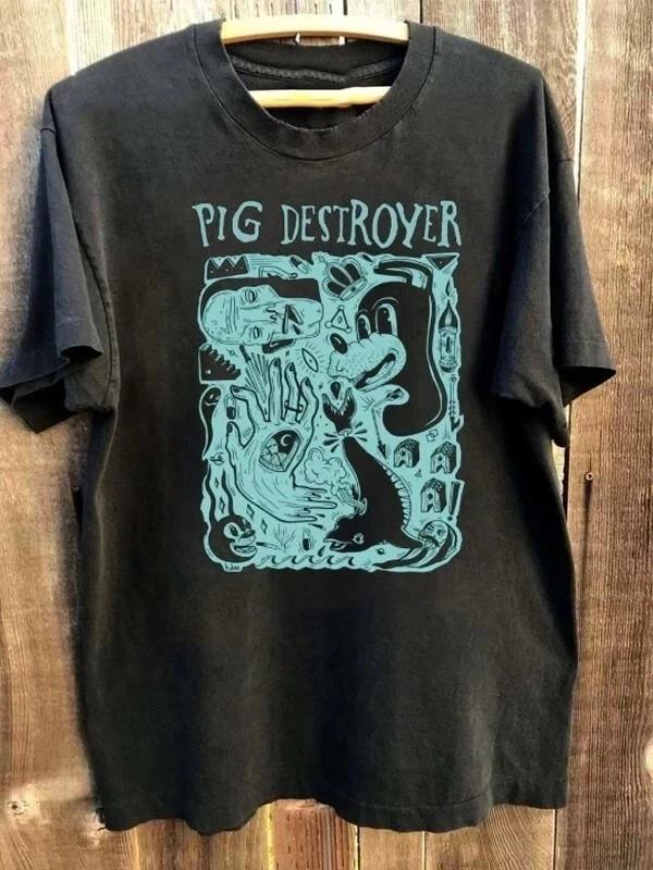

Collection PIG DESTROYER Band Album Heavy Cotton Black All Size T Shirt UR804 Unisex T-Shirt XL