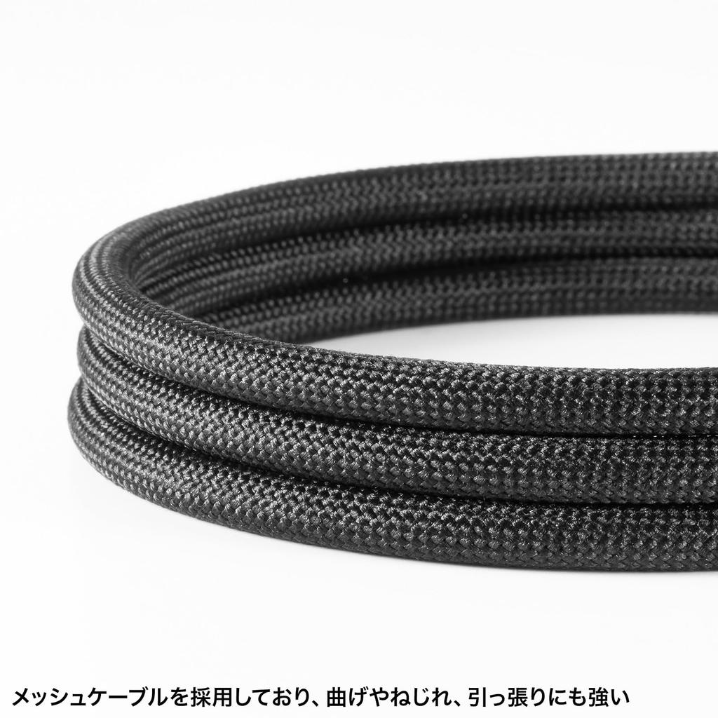 SANWA SUPPLY USB 20Gbps Type-C Cable (PD60W, 3m) KU-20GCCP6030