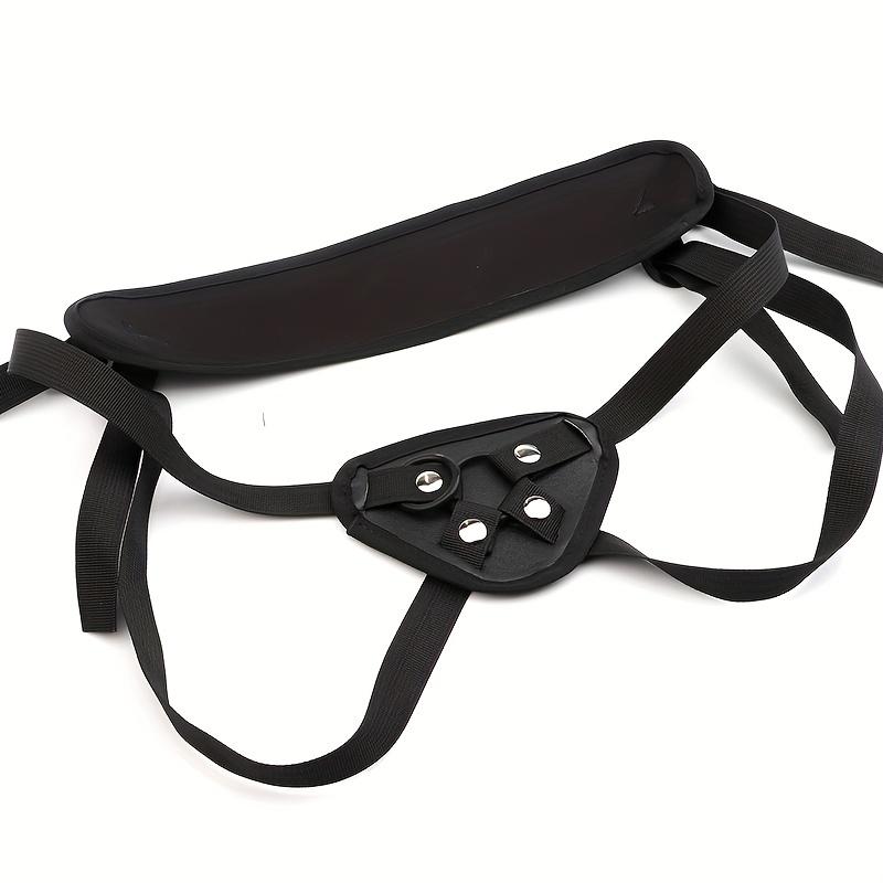 SM Leder Dildo Hose für lesbische Paare – Tragbarer Strap-On mit optionalen Löchern & Taillenstütze, Unisex erotisches Spielzeug