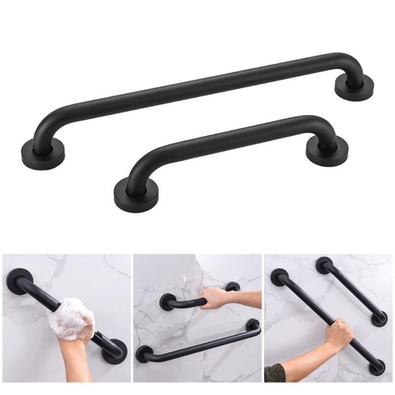 2 Stück Badezimmer Duschgriff Edelstahl Handlauf Duschsicherheits-Haltegriff für Badewannen und Duschen Einfach zu installieren