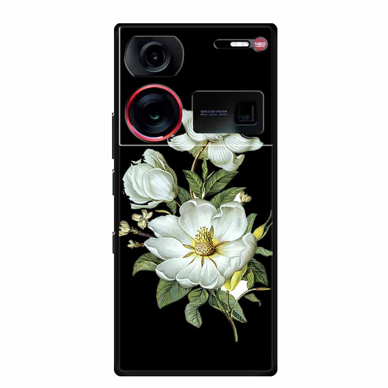 6.8" For ZTE Nubia Z60 Ultra Case Shockproof Black Silicone Soft Phone Case For ZTE Nubia Z60 Ultra Back Cover Case Cute Cartoon