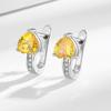 Elegant Zircon British Earrings: Japanese & Korean Minimalist Style for Women