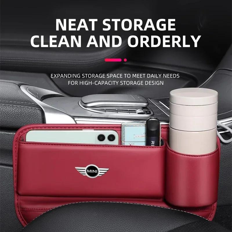 Autositz-Lücken-Organizer Aufbewahrungsbox Tasche Für Mini Cooper JCW Works R56 R50 F54 F55 F56 F57 F60 R52 R53 R55 R57 R58 R59 gqtsu22