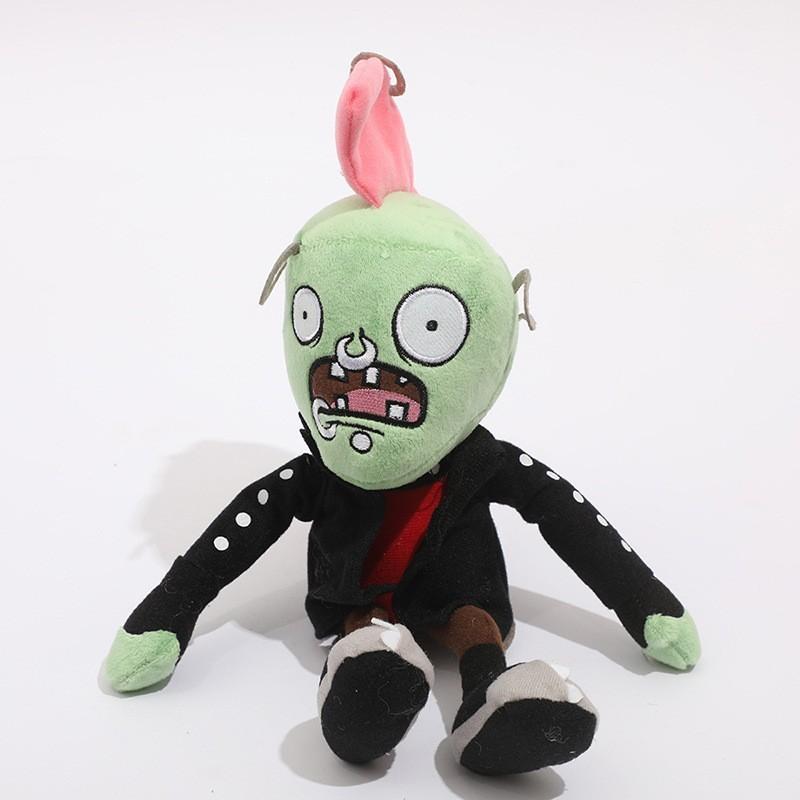 Plants Vs Zombies Sports Newspaper Roadblock Iron Bucket Zombie Plush Toy Doll For Kids And Collectors
