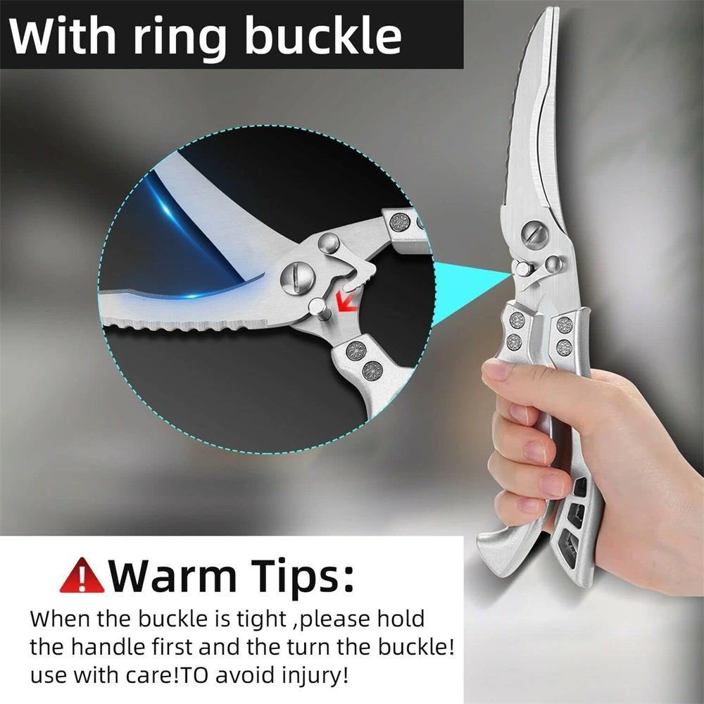 Kitchen Scissors Heavy Duty Meat Fruit Boning Fishing Hunting Camping  Professional Stainless Steel Chicken Bone Kitchen Shears