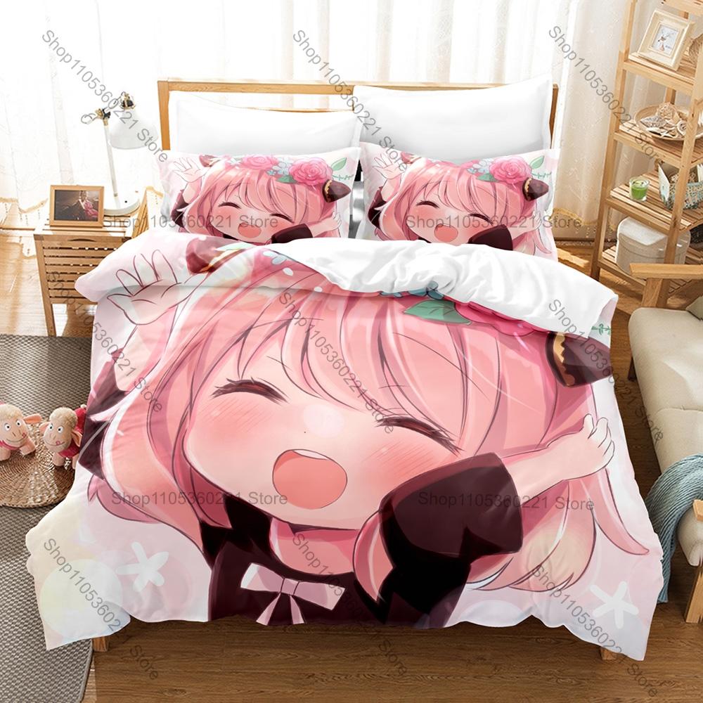 Dake ja Nai Shikimori-san Bedding Set Duvet Cover + 2 Pillowcases Cute Romantic Slice of Life Anime Bedroom Decor
