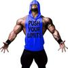 Hot Men Gym Clothing Bodybuilding Stringer Hoodie Tank Top With Premium Quality Material For Muscle Definition