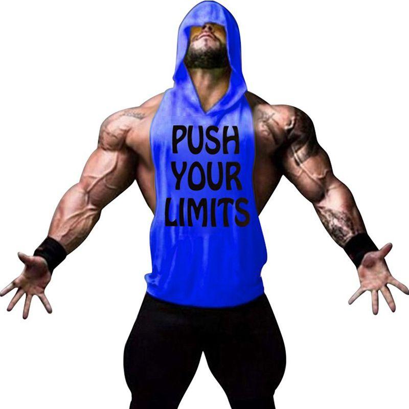 Hot Men Gym Clothing Bodybuilding Stringer Hoodie Tank Top With Premium Quality Material For Muscle Definition