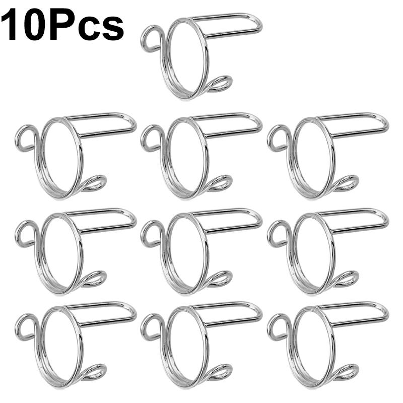 10 stk Metall Åpen Ring Falmer ikke Bruk Neglebasisringer Miljøvennlige Fingertuppringer Resirkulerbar Flerfarget