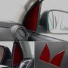 Real Dry Carbon Fiber Door Triangle Window Frame Cover Trim for Toyota Tacoma 2016-2023 LHD & RHD