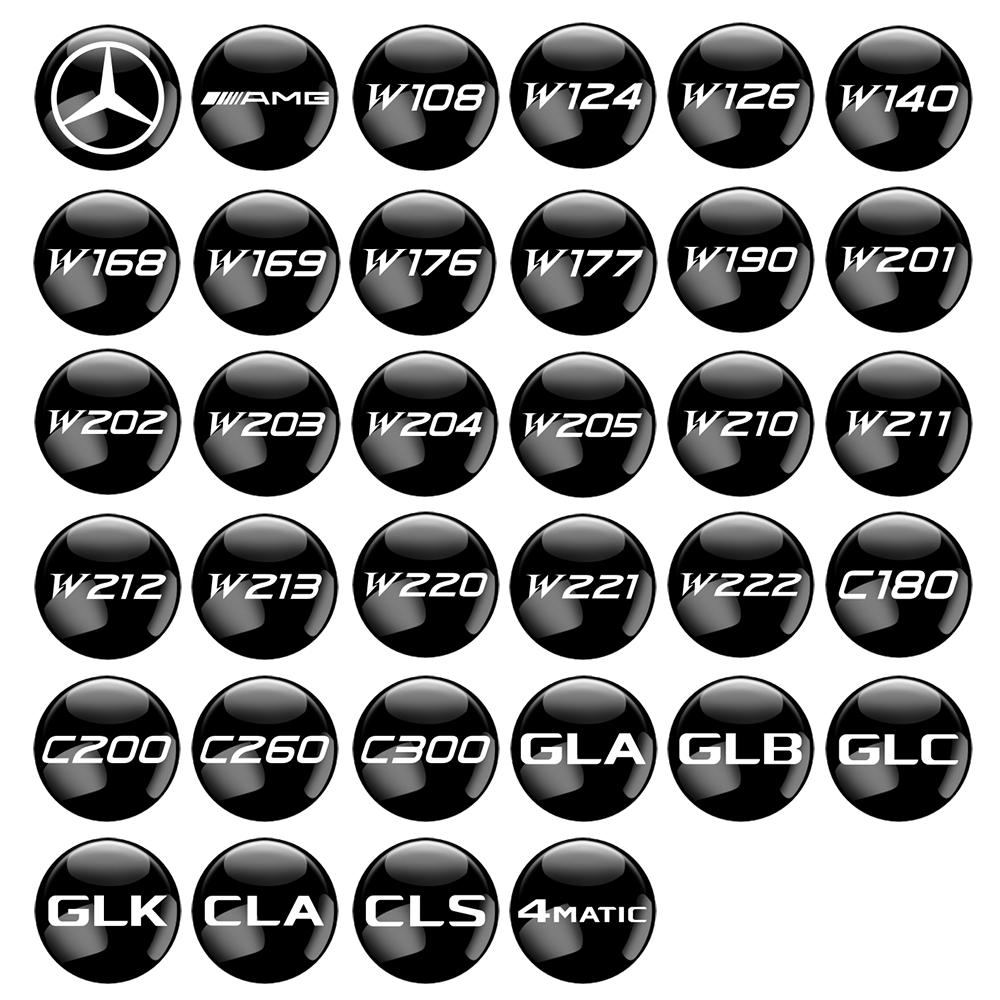 4Pcs Metal Car Wheel Tire Air Valve Caps Accessories For Mercedes Benz AMG W210 W108 W204 W205 W203 W211 W124 W126 CLA CLK CLS
