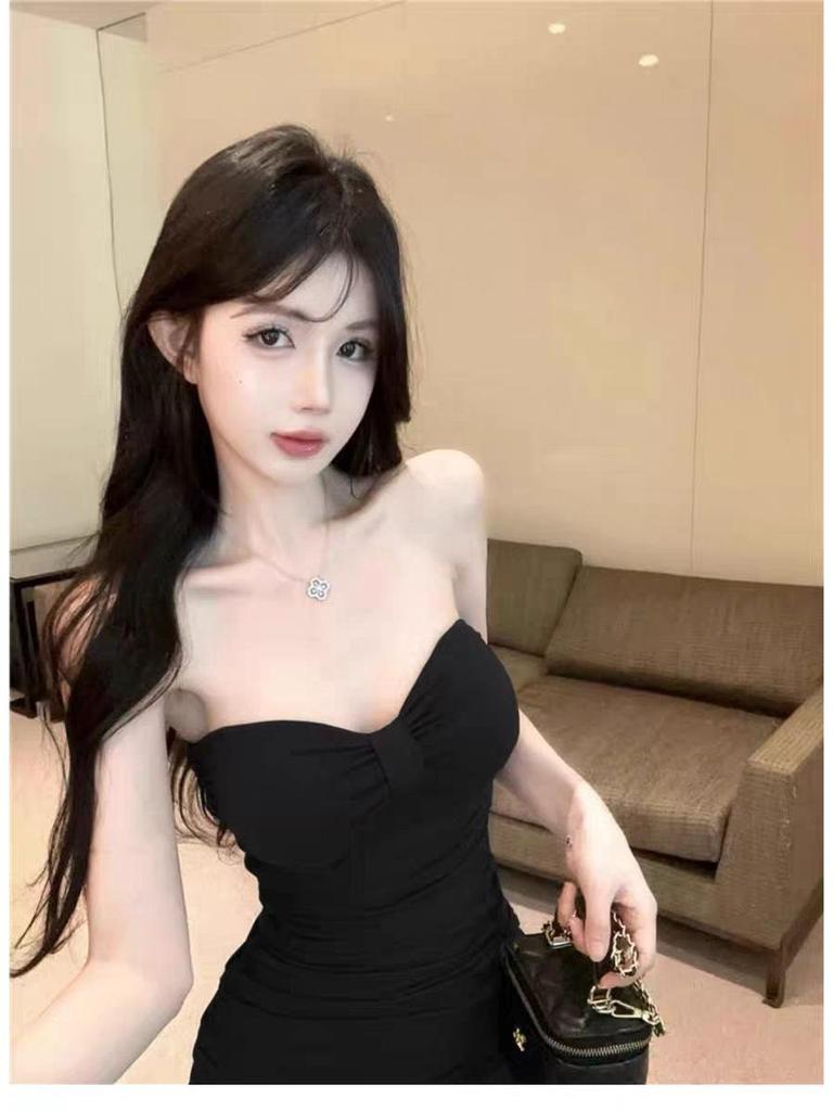 Women's Off-Shoulder Ruched Waist Slimming Short Skirt - Trendy & Elegant Summer Style