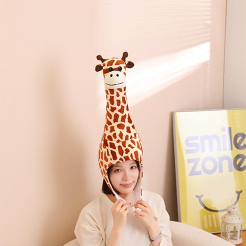 Verjaardagsfeest Viering Giraffenkostuum Hoed Cartoon Hoofddeksel Rollenspel Verkleed Hoed