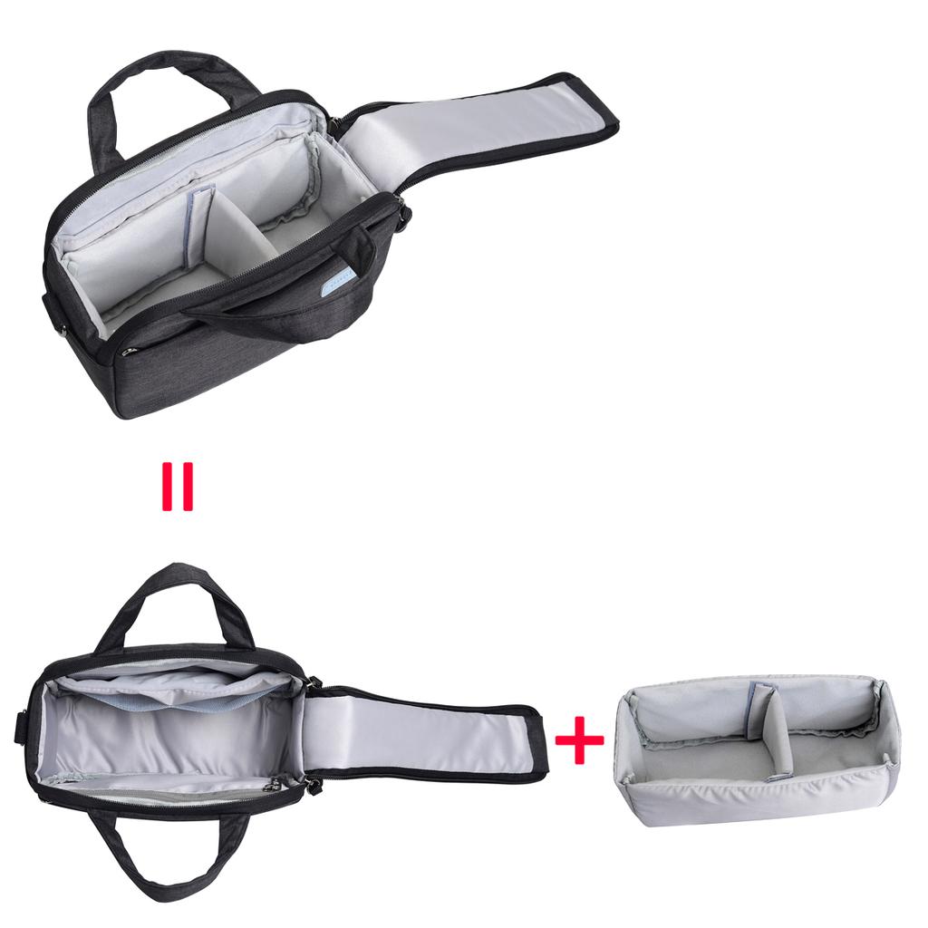 Large-capacity lightweight shoulder crossbody SLR camera bag, photography storage bag, mirrorless camera bag.A-ZMT