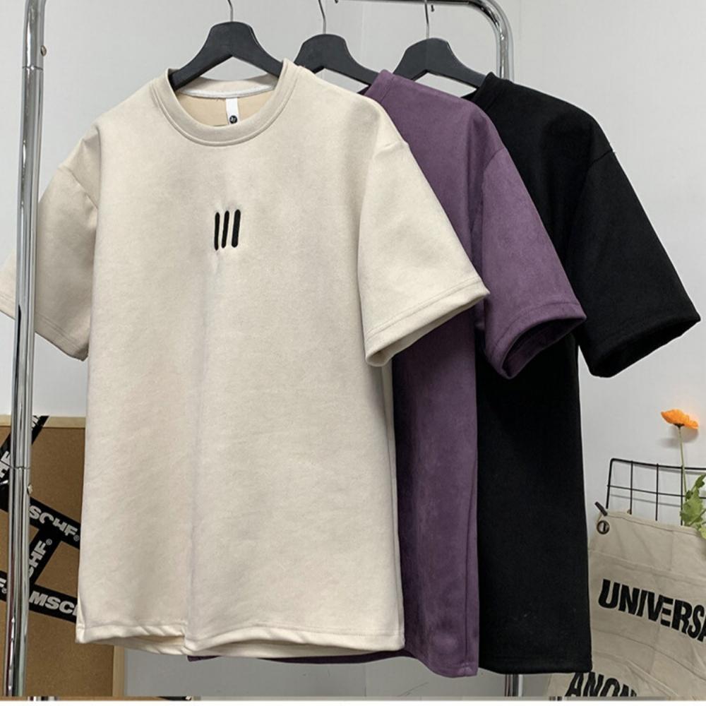 Camiseta Masculina 100% Algodão Moda Verão Manga Curta Estampada Camiseta Gráfica