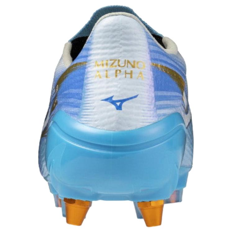 Mizuno Alpha 3 Japan Mix Comfortable Versatile Soccer Shoes Unisex sneaker Blue P1GC266025