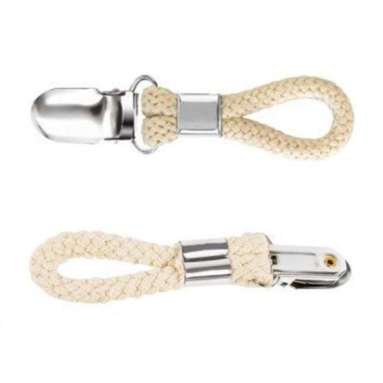 Towel Clip Practical Thick Braided Cotton Rope Hanging Clip Heavy Duty Cloth Hanger Towel Clamp for Kitchen