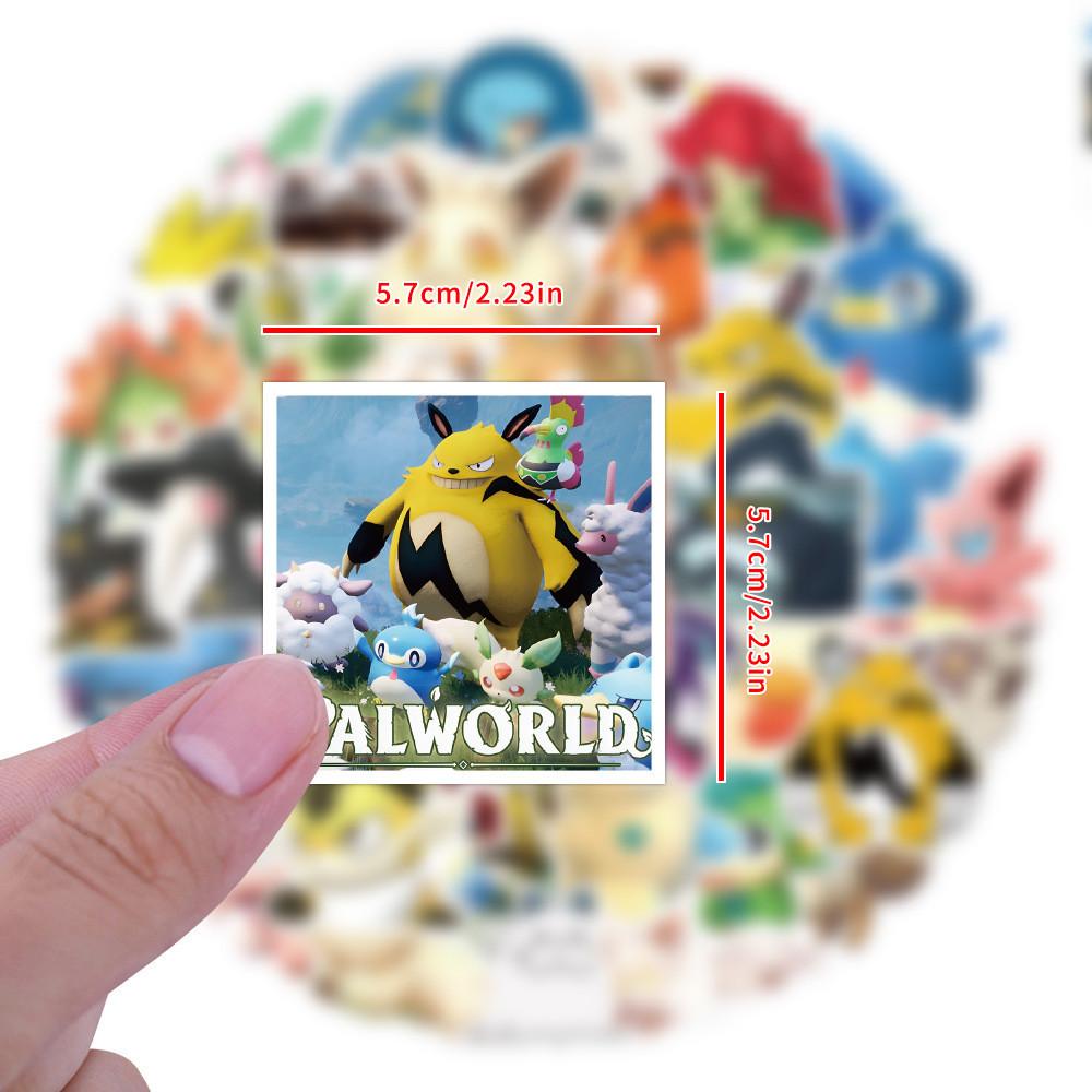 Palworld Cartoon Fantasy Creature Paru Game Stickers Cute Style Waterproof