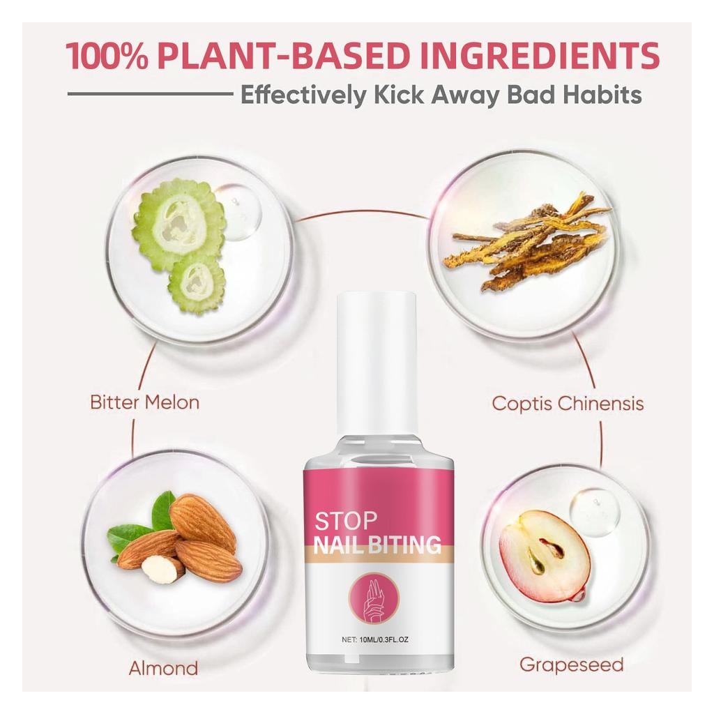 Baby Bitter Nail Lotion chrání nehty, 10 ml bez vedlejších účinků, zabraňuje kousání nehtů a hořké vodě u kojenců a malých dětí