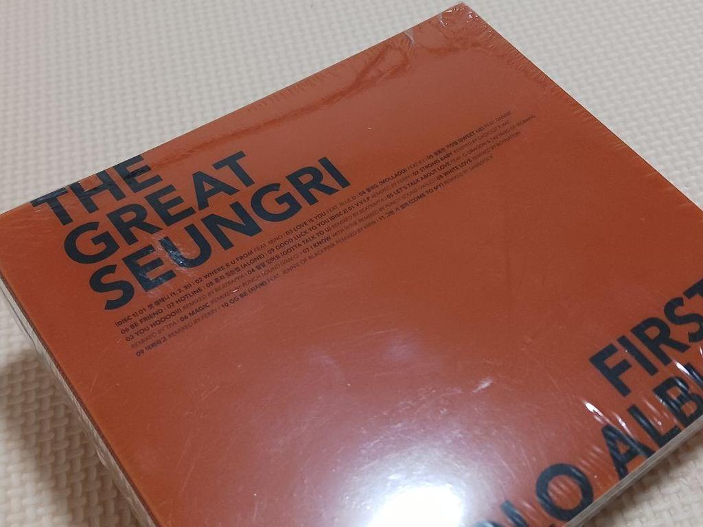 [USED] FIRST SOLO ALBUM THE GREAT SEUNGRI Seungri Korean CD