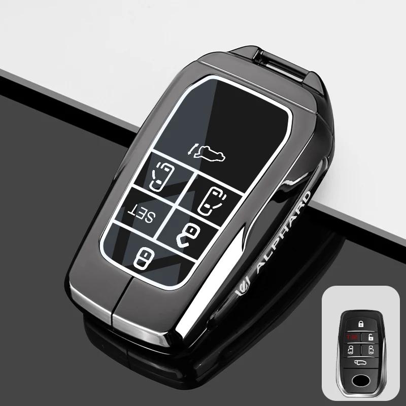 

Zinc Alloy Car Smart Remote Protector Car Key Case Cover Styling Accessories For Toyota Vellfire Alphard 30 Series Previa Tarago