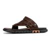 Fashion Hot Sale Men'S Sandals Genuine Leather Men Summer Shoes Leisure Slippers Flip-Flops Men Comfortable Footwear Soft Sandal Size 47