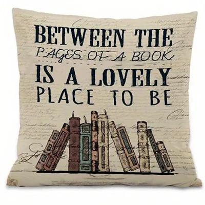 Vintage Book, Literary Quotes, Throw Pillow Covers, Cushion Cover, Home Decor, Sofa Decor, Bedroom Decor, Living Room Decor