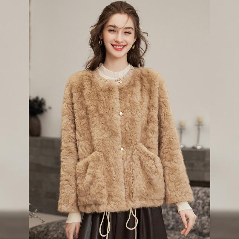 Bailuyu Women's Winter Faux Fur Coat