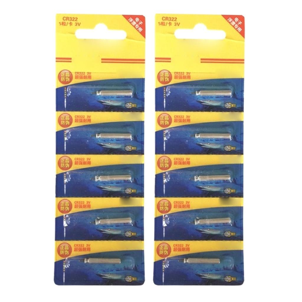 1 Set Long-lasting CR322 Battery Electronic Night Glowing Button Battery for Fishing Enthusiasts & Tackle Shop Owners