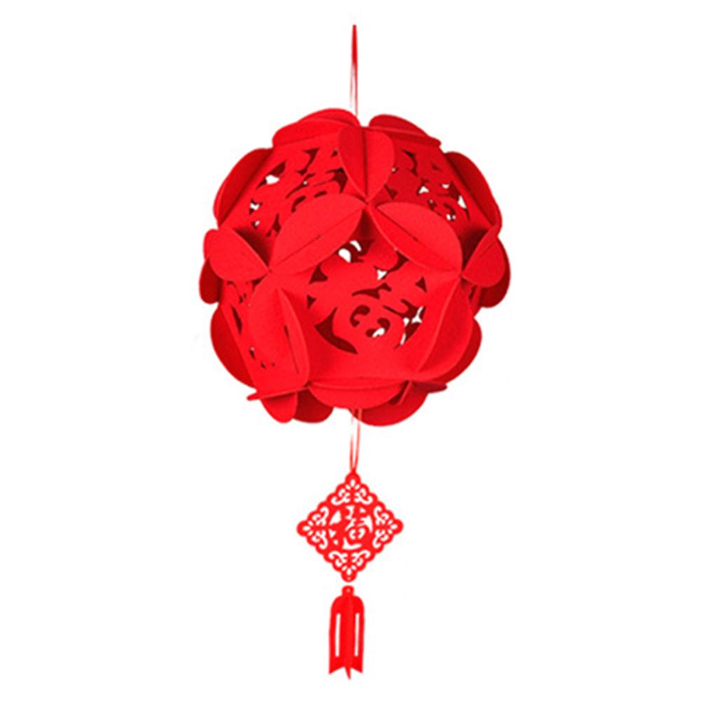 Lantern Chinese New Year Decorations Home Clear Pattern Contours Easy To Assemble Safe And Reliable